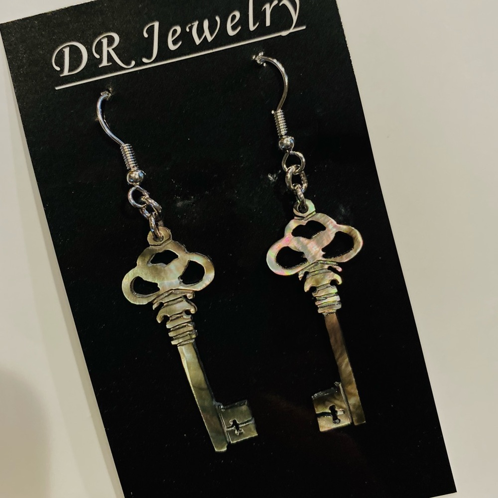 Unique Key Shell Earrings